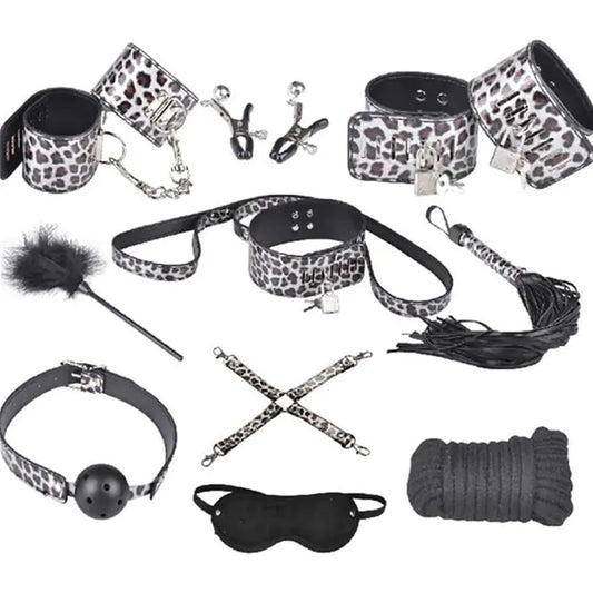 Läder Bondage Set