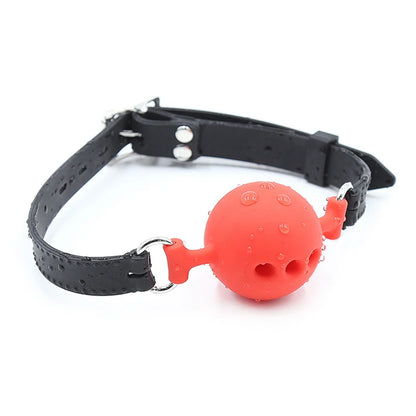 3 Sizes Soft Safety Silicone Open Mouth Gag Ball