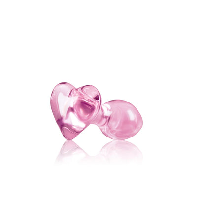 Small Pink Glass Butt Plug Crystal