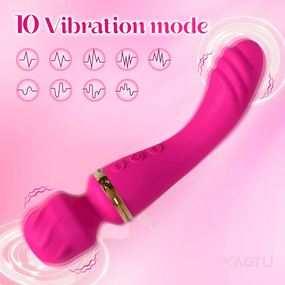 Kraftfull AV Magic Wand Klitoral Vibrator G-punkt för kvinnor