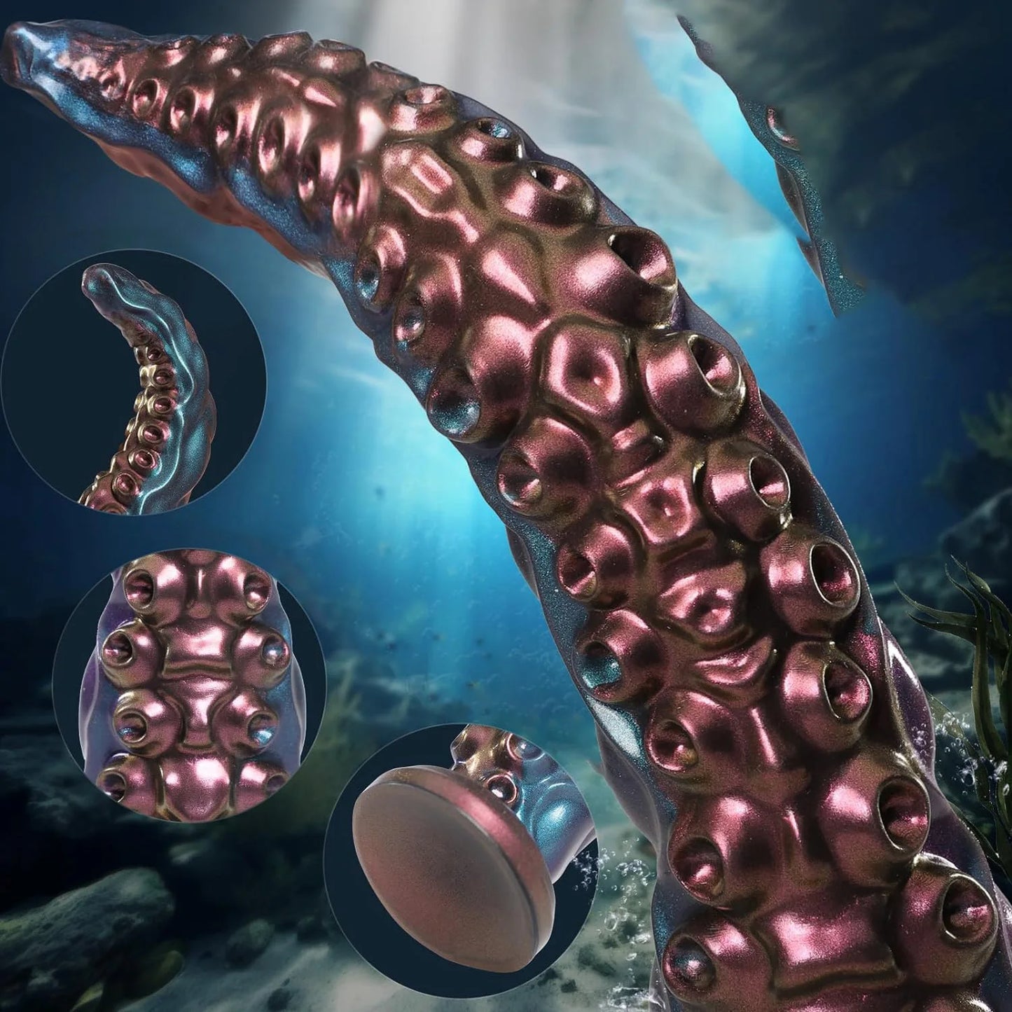 Realistisk dildo med sugkopp Enorm monster silikondildo