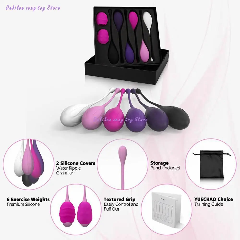 Smart Kegel Ball Vaginal Dumbbells Full Silicone