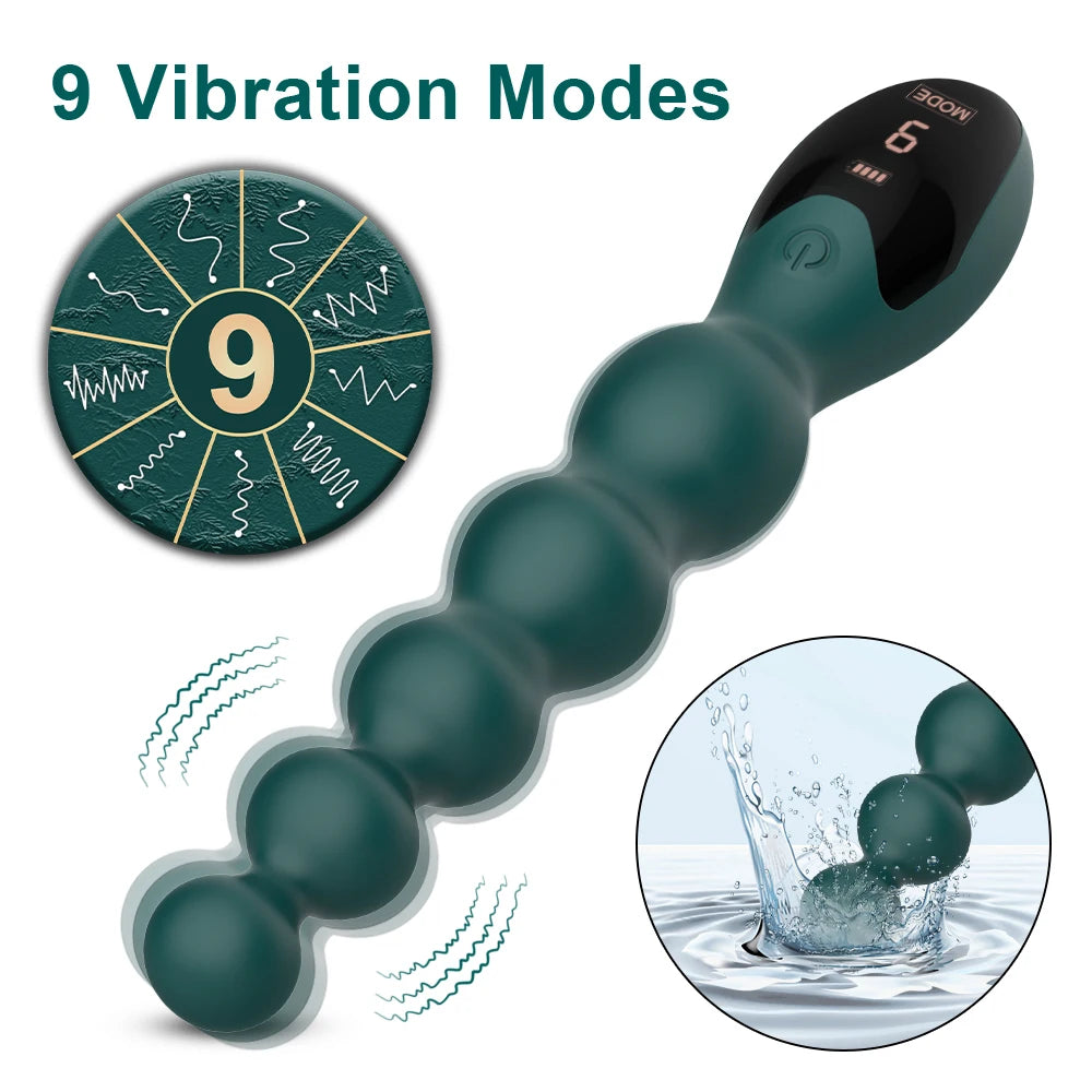 Vibrating Anal Beads Butt Plug